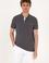 Erkek Slim Fit Polo Yaka Antrasit Basic Tişört