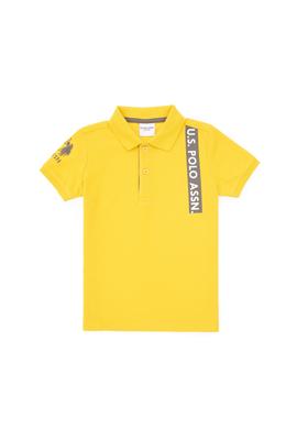 Erkek Çocuk Polo Yaka Koyu Sarı Tişört